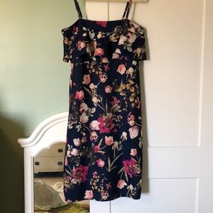ASOS maternity dress size 12 navy blue floral